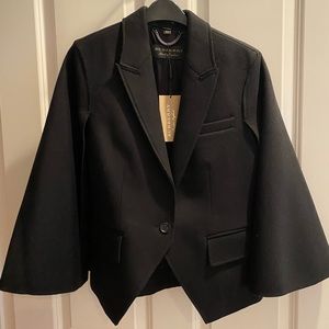 Burberry Cape Runway US 8 New w/ Tags black
